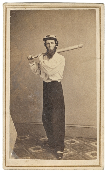  [BASEBALL CARTE DE VISITE]. Carte de Visite Photograph of a...