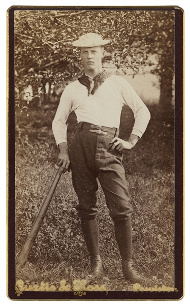  [BASEBALL CABINET CARD]. CDV of an Unkn...