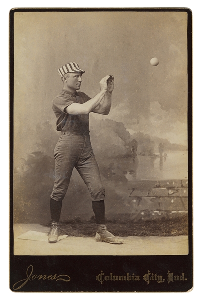  [BASEBALL CABINET CARD]. Large Cabinet Card Photograph of “...