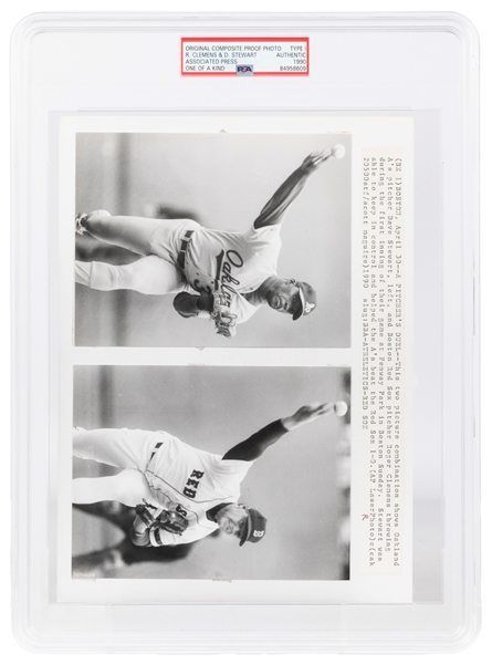  [BASEBALL]. Original AP Composite Proof Photo of Action Pho...