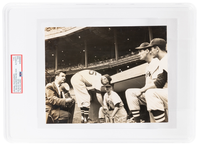  [BASEBALL]. Original Photo of Baseball Legend Ted Williams ...