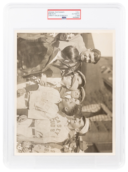  [BASEBALL]. RUTH, George Herman “Babe” (1895-1948). Origina...