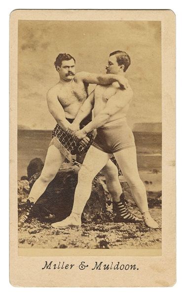  [WRESTLING]. CDV of “Professor” Will...