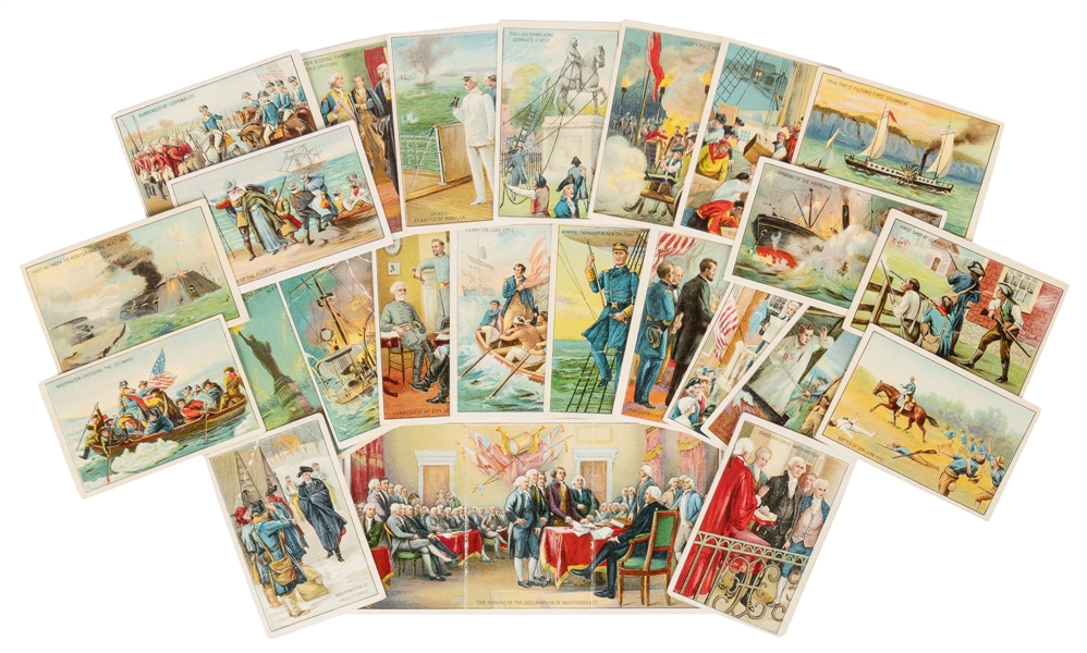  [CIGARETTE CARDS]. A Group of 25 “Historical Events Series”...