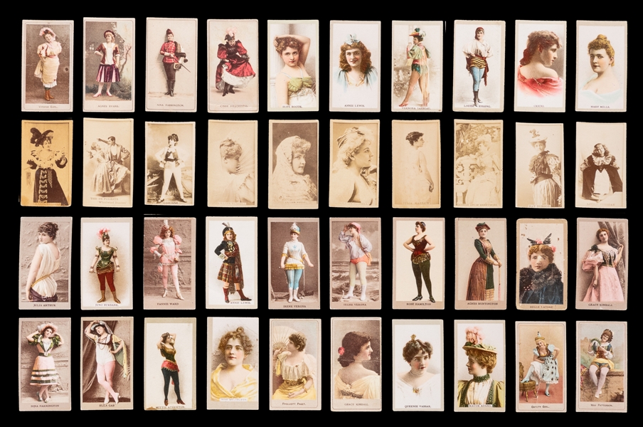  [CIGARETTE CARDS]. A Group of 32 “Performing Celebrities” R...