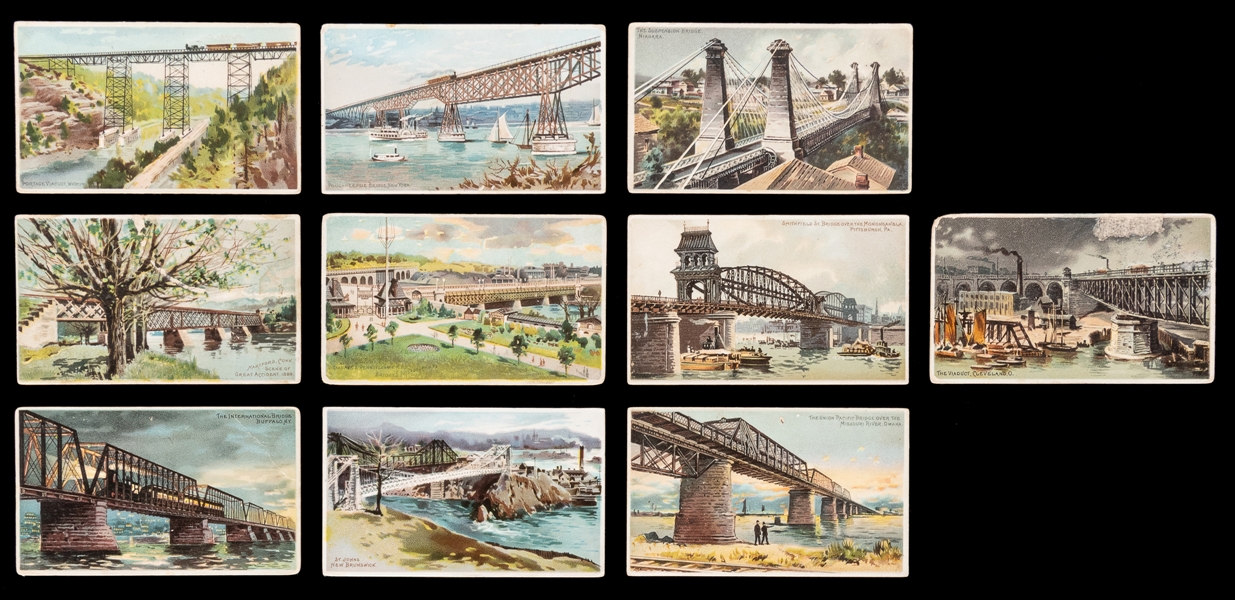  [CIGARETTE CARDS]. A Group of Ten Honest Long Cut Tobacco C...