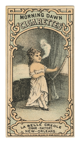  [CIGARETTE CARD]. Little Person Prostitute (?) Cigarette Ca...