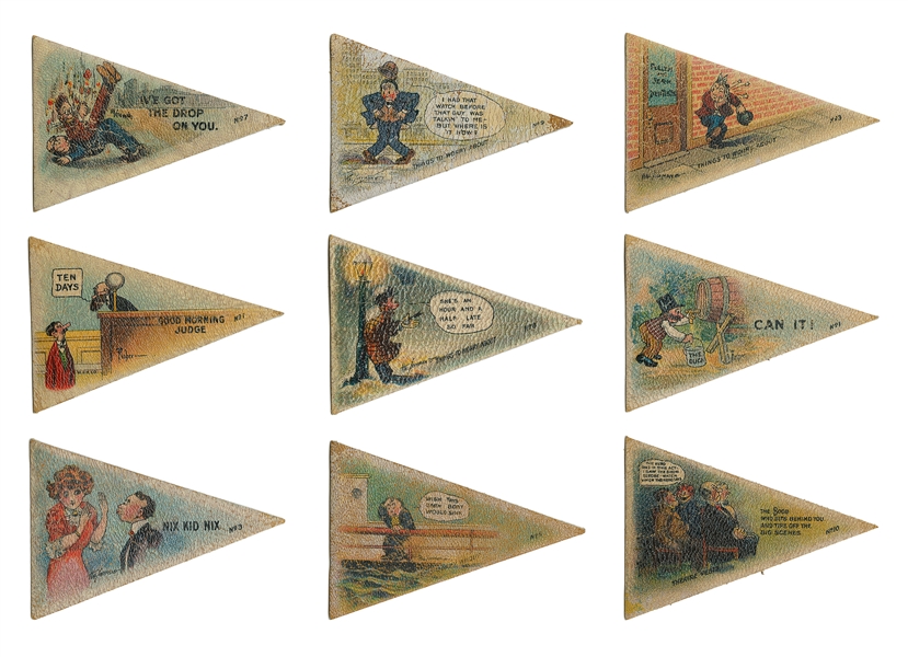  [CIGARETTE LEATHER CARDS]. FISHER, Bud (1885-1954) and HOFF...