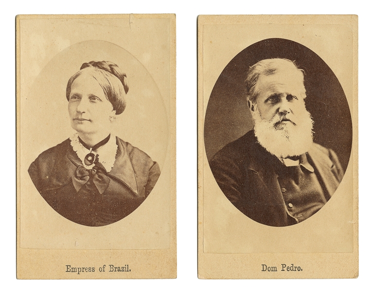  [PHOTOGRAPHS]. DOM PEDRO II, EMPEROR OF BRAZIL (1831-1889) ...