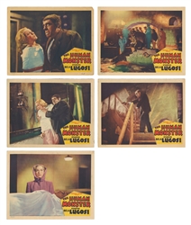  [LUGOSI, Bela]. The Human Monster. Group of 9 Lobby Cards. ...