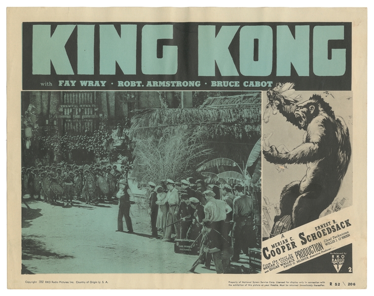  King Kong. [Hollywood: RKO Radio Pictures, R-1952]. Tinted ...