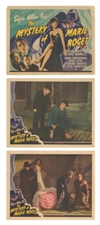  The Mystery of Marie Roget. Group of 8 Color Lobby Cards. [...