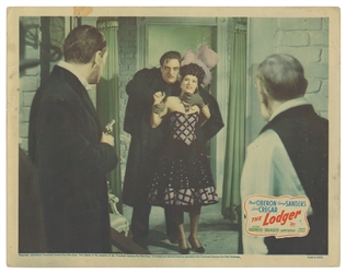  The Lodger. Group of Eight Color Lobby Cards. [Hollywood: T...