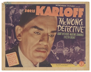  Mr. Wong, Detective. Group of Five Color Lobby Cards. [Holl...