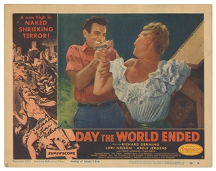  Day the World Ended. Group of Eight Color Lobby Cards, Four...