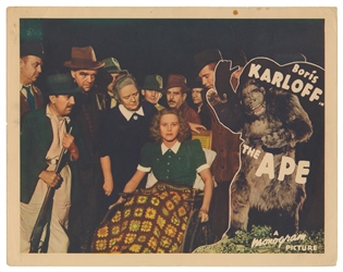  The Ape. Group of Three Color Lobby Cards. [Hollywood: Mono...