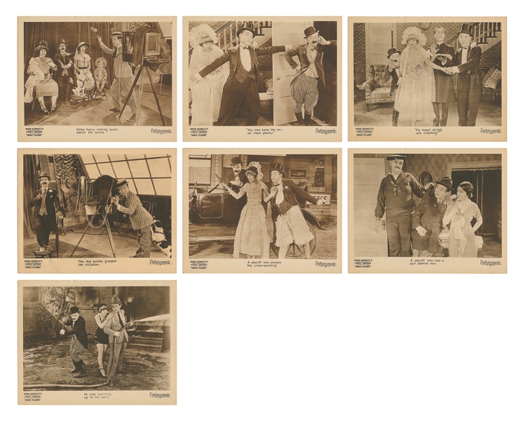  Smile Please. Pathe, 1924. Lobby card set of eight (11 x 14...