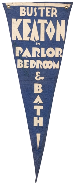  Two Buster Keaton / Comedy Advertising Felt Pennants. Inclu...