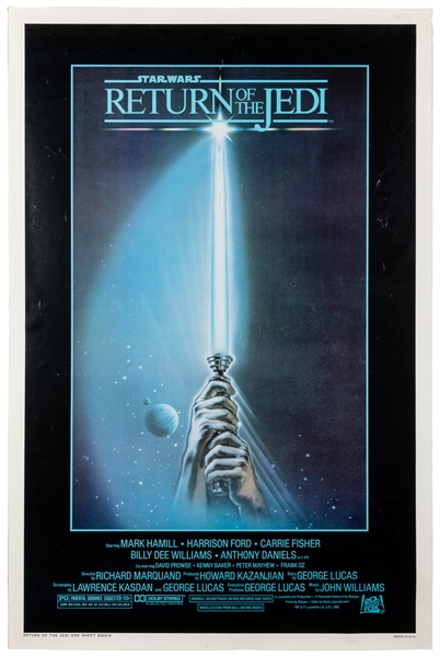  Return of the Jedi “Lightsaber” One-Sheet Poster. [Hollywoo...