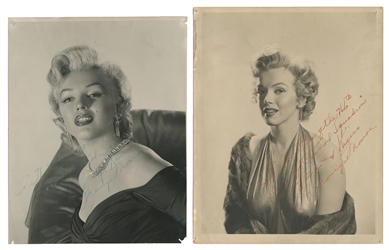  Marilyn Monroe Collection of 3 Photographs with Secretarial...