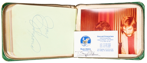  [AUTOGRAPHS]. Autograph albums with NASA astronauts, the Os...