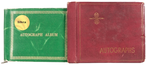  [AUTOGRAPHS]. Autograph albums with NASA astronauts, the Os...