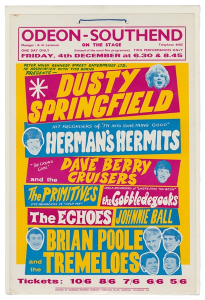  Dusty Springfield, Herman’s Hermit’s and Others Odeon-South...