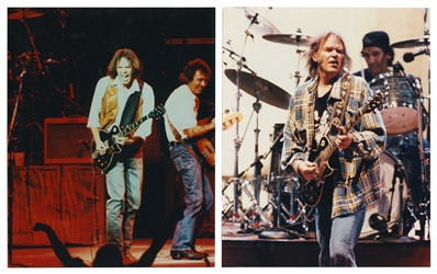  Neil Young Five Photographs, One Signed (Bridge School Coll...