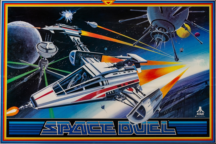  Atari Space Duel Poster (Atari, 1982). Color poster for Ata...