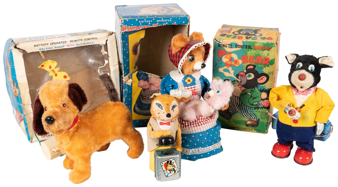  Three Battery Operated Animal Toys. Japan, 1960s – 70s. Inc...