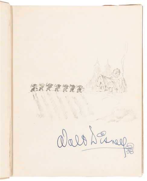  [DISNEY, Walt (1901-1966)]. Signed Copy of “Walt Disney’s S...