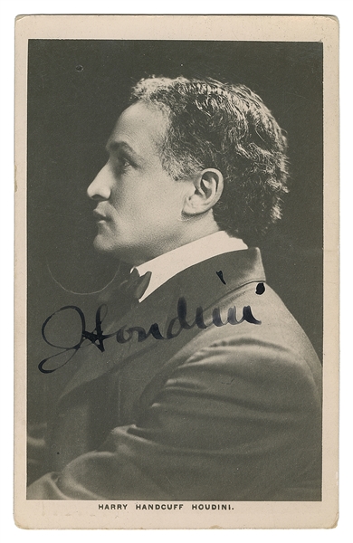  HOUDINI, Harry (Erik Weisz, 1874 – 1926). Signed Bust Portr...