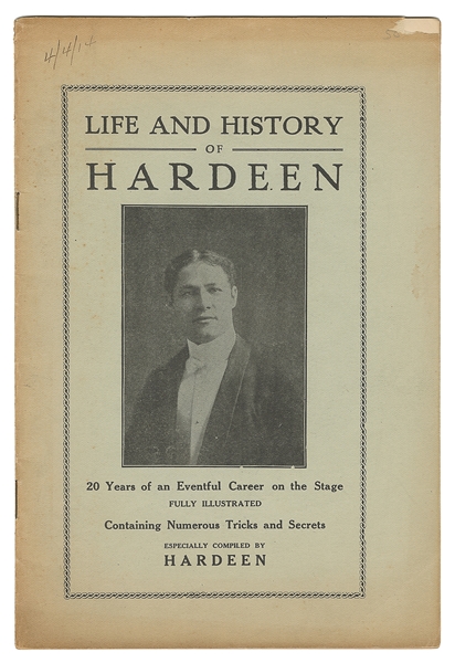  HARDEEN (Theodore Weiss, 1876 - 1945). Life and History of ...