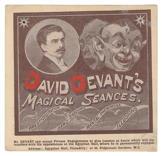  DEVANT, David (David Wighton, 1868 – 1941). David Devant’s ...