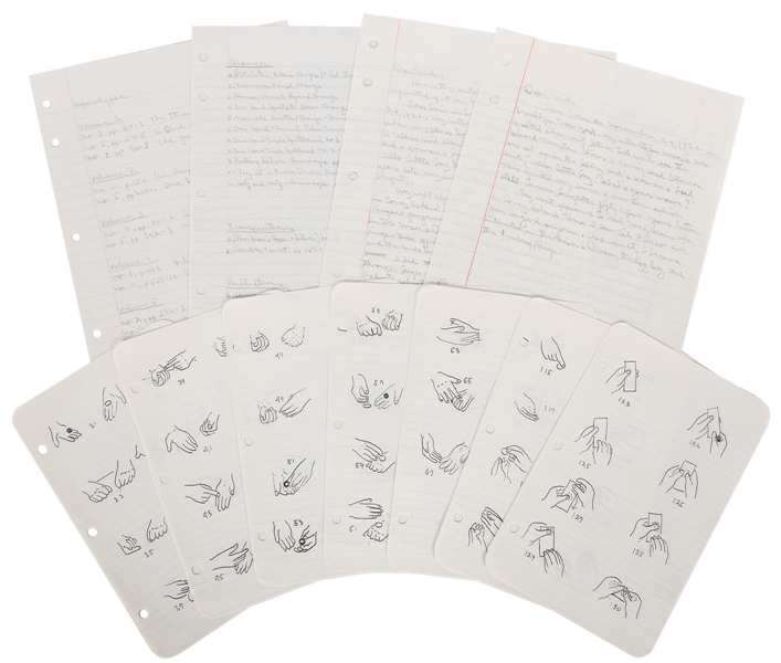  STONE, Sol (1922 – 2021). Manuscript, Handwritten Notes, an...