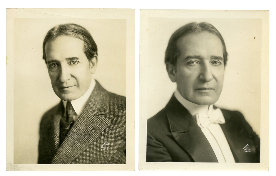  THURSTON, Howard (1874 – 1936). Two Thurston publicity phot...