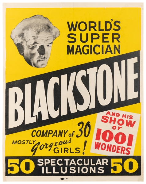  BLACKSTONE, Harry (1885 – 1965). World’s Super Magician. 50...