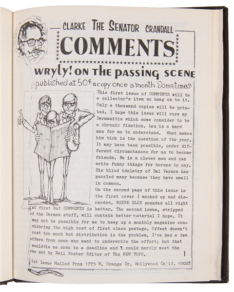  Clarke The Senator Crandall Comments (Crandall’s Comments)....