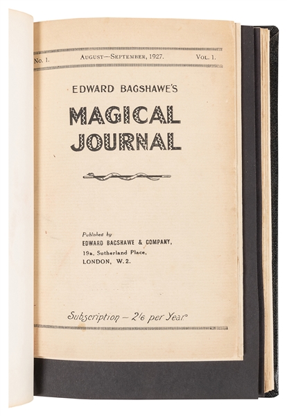  Magical Journal. Edward Bagshawe. V1 N1 - V6 N6. Illustrate...