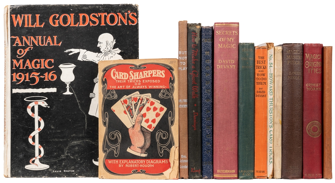  [MAGIC]. Thirteen Vintage Books on Magic and Conjuring. Inc...