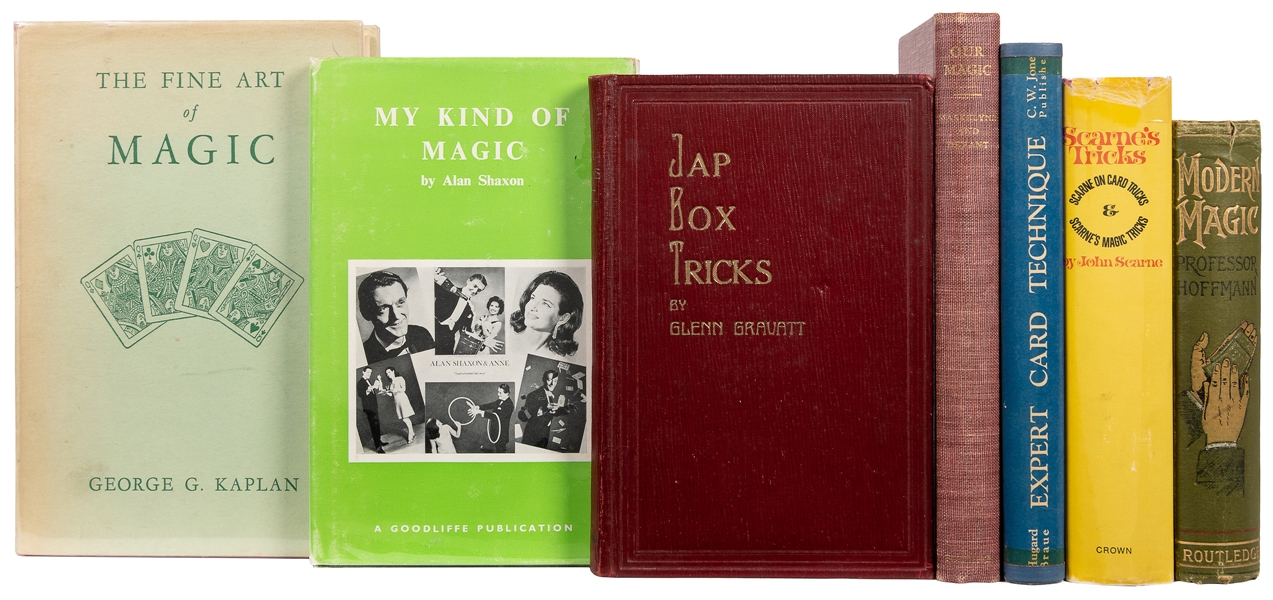  [MAGIC]. Seven Collectible Vintage Books on Magic. Includin...