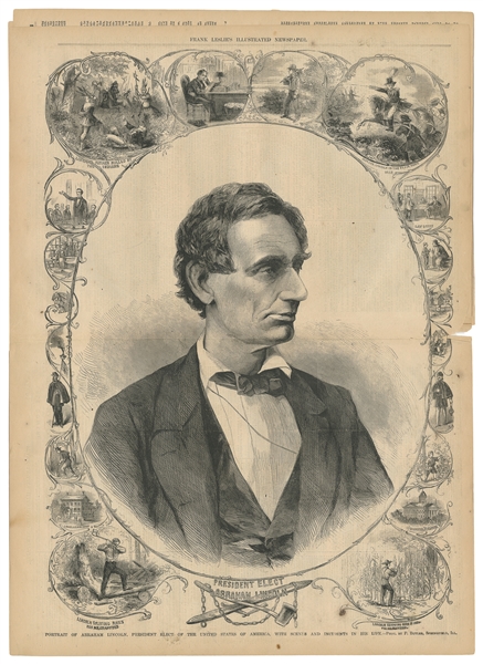  [LINCOLN, Abraham (1809-1865) and DAVIS, Jefferson (1808-18...