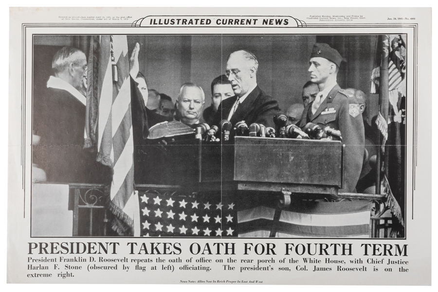  [ROOSEVELT, Franklin Delano (1882-1945)]. “President Takes ...