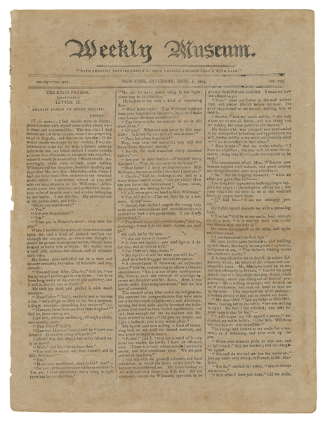  [WASHINGTON, George (1732-1799), association]. Weekly Museu...