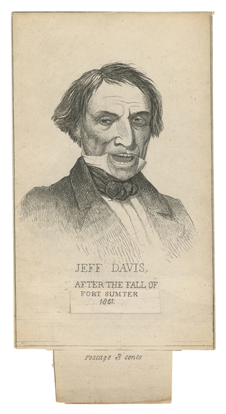  [DAVIS, Jefferson (1808-1889)]. Satirical mechanical “Jeff ...