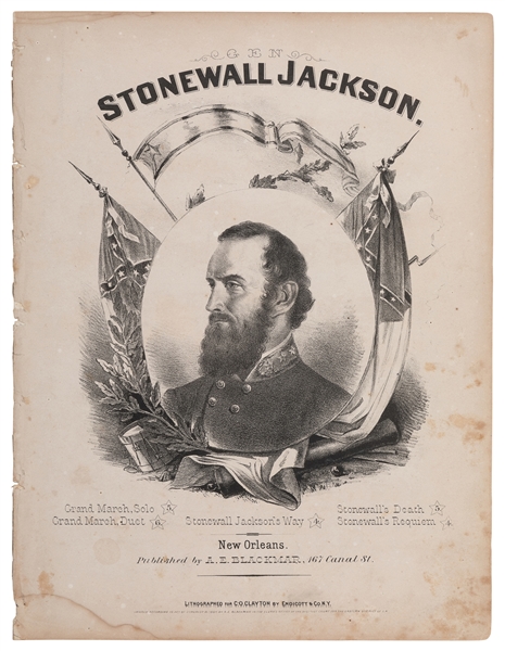  [CONFEDERATE STATES OF AMERICA]. [JACKSON, Stonewall (1824-...