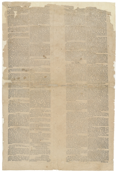  [CIVIL WAR, CONFEDERATE NEWSPAPER]. The Daily Citizen. Vick...