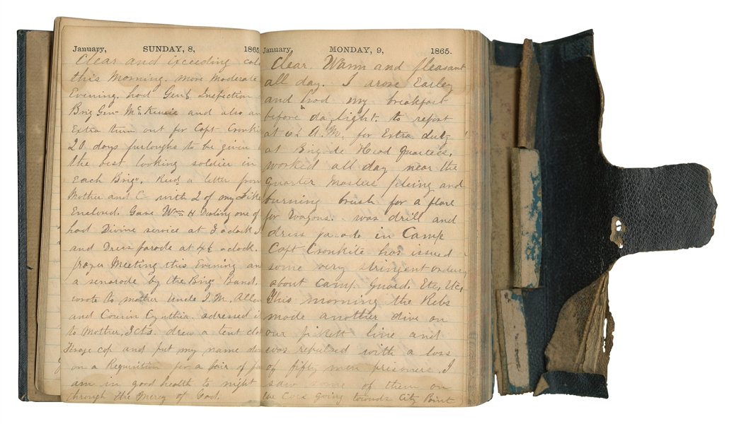  [CIVIL WAR]. LOVEJOY, John M. (1843-ca. 1880). Manuscript D...