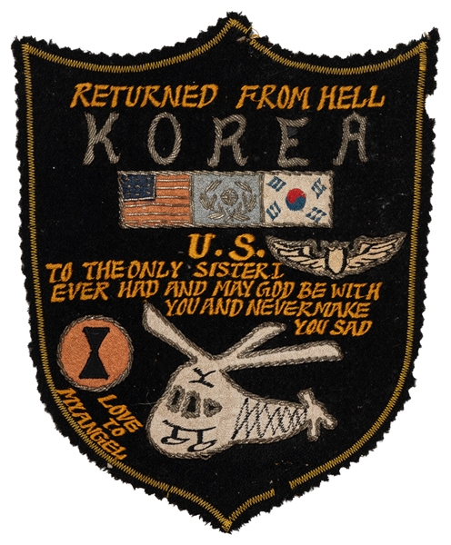  [KOREAN WAR]. A Massive Embroidered Patch. Circa 1953. 267 ...