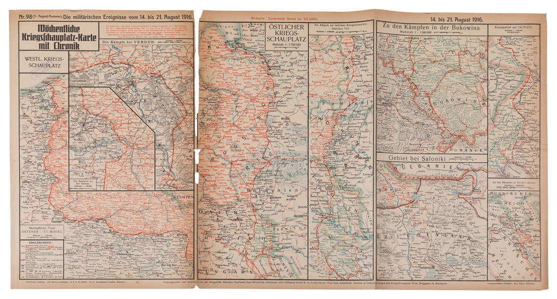  [WWI]. Die Militärischen Ereignisse im Völkerkrieg 1914-16....